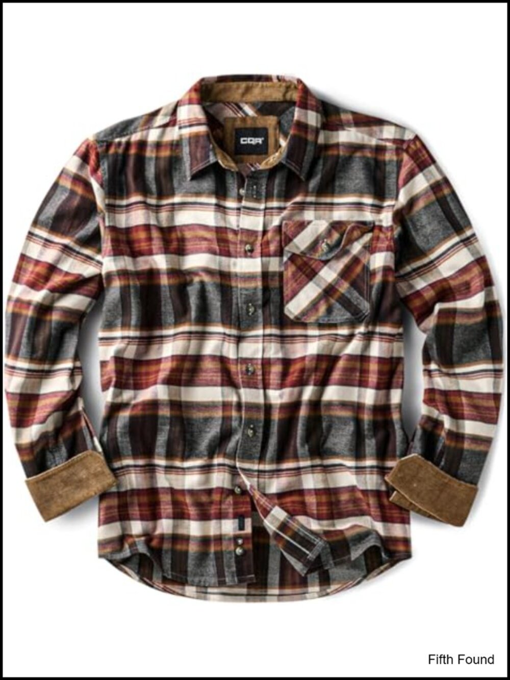 Men's Brushed Cotton Plaid Flannel Shirt Long Sleeve Button Down Casual